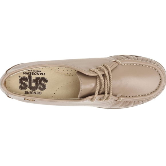 🆕SAS | Siesta Lace Up Leather Loafer Mocha Comfort Shoes Womens Size 9 Slim - Picture 4 of 13
